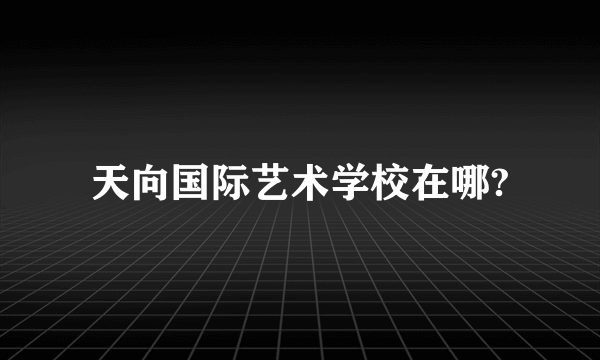 天向国际艺术学校在哪?
