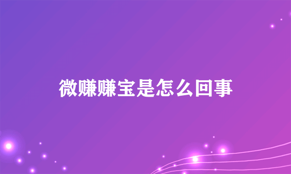 微赚赚宝是怎么回事