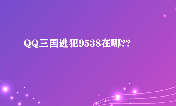 QQ三国逃犯9538在哪??