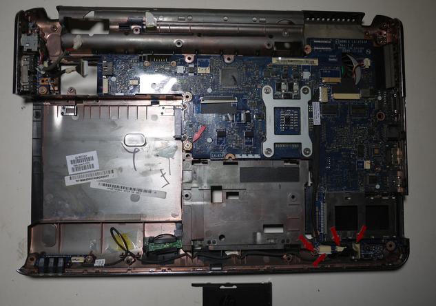 惠普compaq 515笔记本的拆解流程
