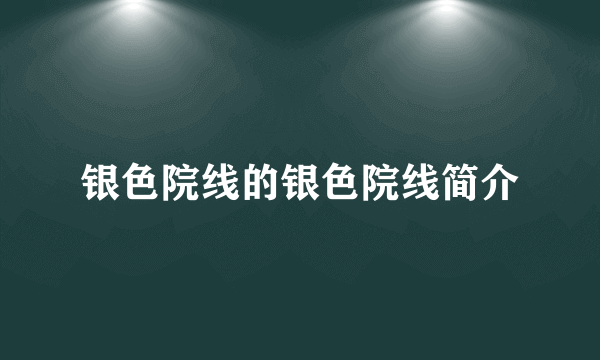银色院线的银色院线简介