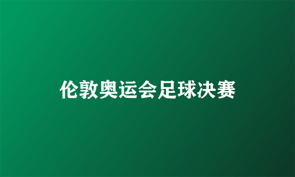 伦敦奥运会足球决赛