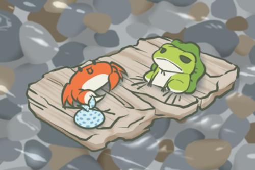有一个绿色青蛙在上午7点还在看电视，突然有个人敲门7次.