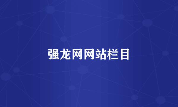 强龙网网站栏目