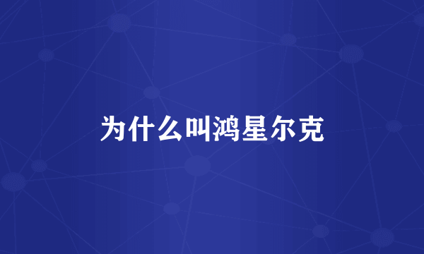 为什么叫鸿星尔克