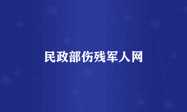 民政部伤残军人网