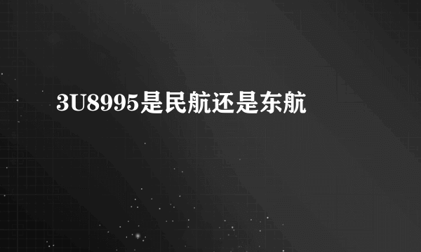3U8995是民航还是东航