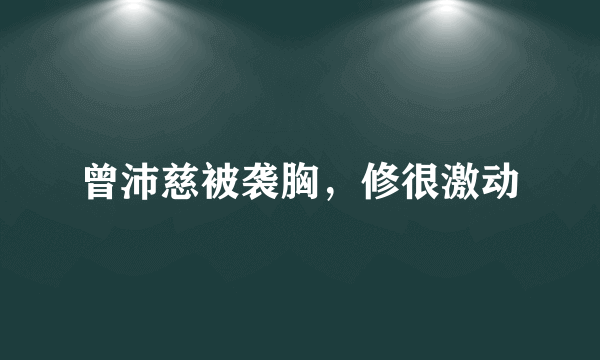 曾沛慈被袭胸，修很激动