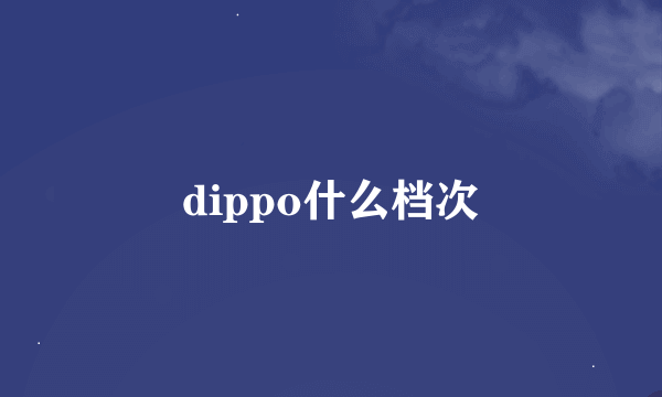 dippo什么档次