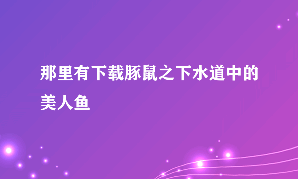 那里有下载豚鼠之下水道中的美人鱼
