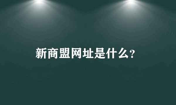 新商盟网址是什么？