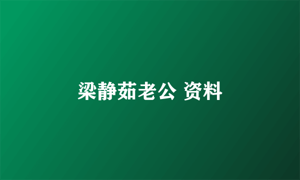 梁静茹老公 资料