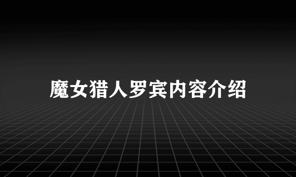 魔女猎人罗宾内容介绍
