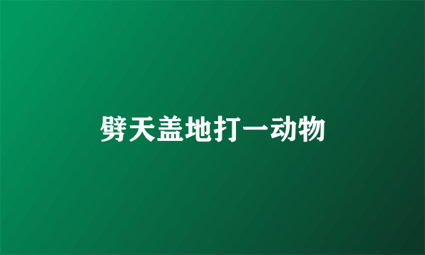 劈天盖地打一动物