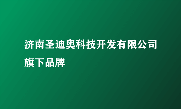 济南圣迪奥科技开发有限公司旗下品牌