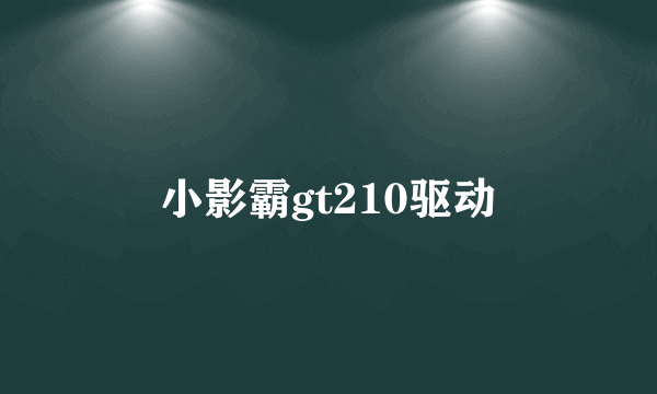 小影霸gt210驱动