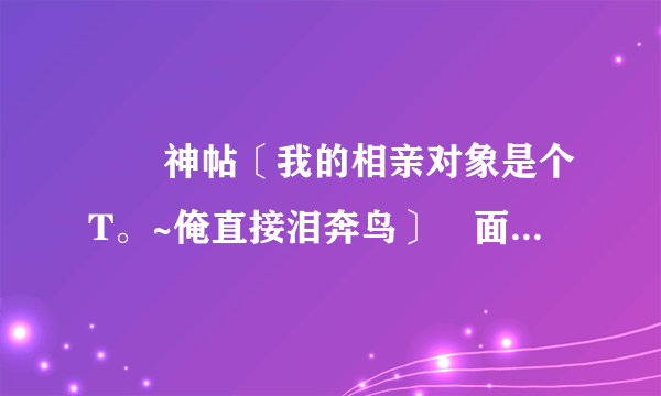 貓撲神帖〔我的相亲对象是个T。~俺直接泪奔鸟〕裏面T,P,les等詞彙都是什麼意思？求漢字詳細解釋。