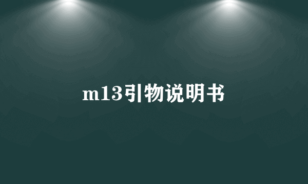 m13引物说明书