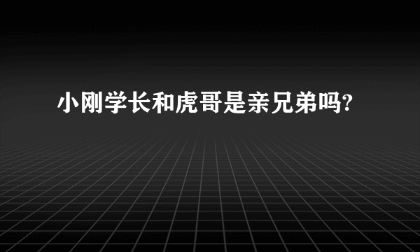 小刚学长和虎哥是亲兄弟吗?
