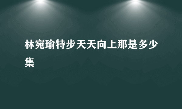 林宛瑜特步天天向上那是多少集
