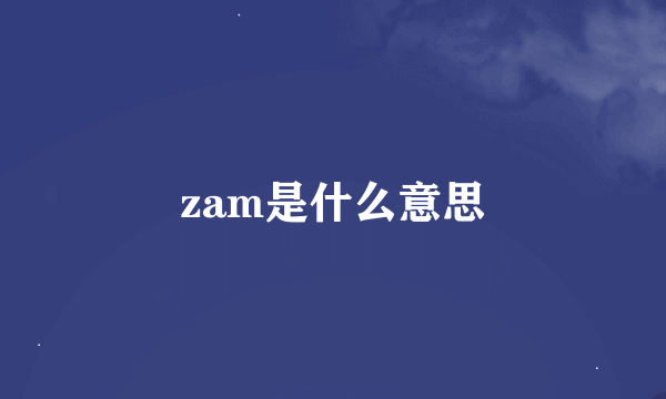zam是什么意思