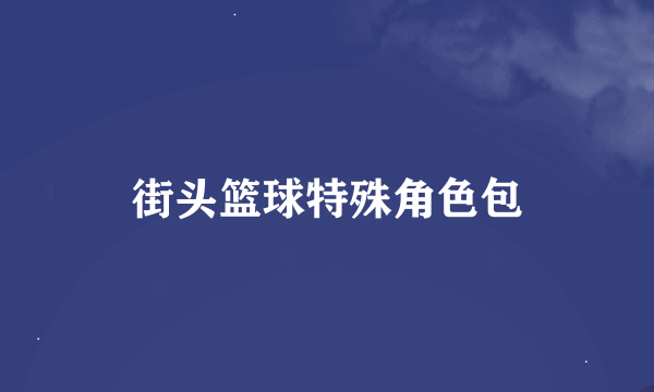 街头篮球特殊角色包