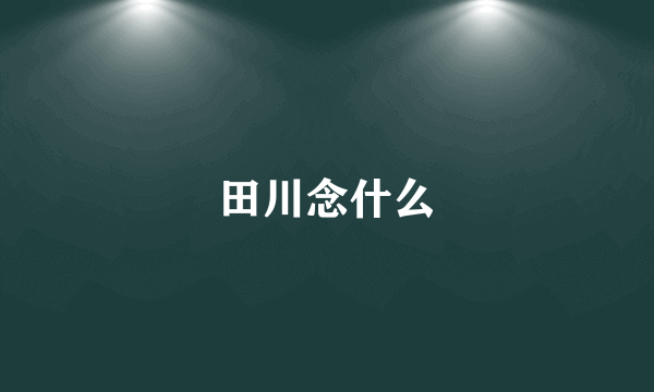 田川念什么