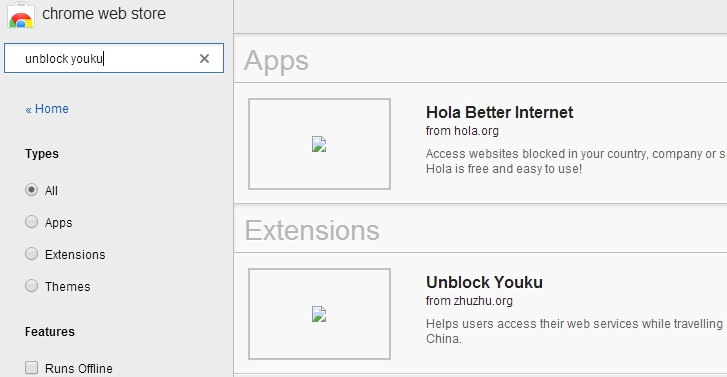 怎么在google chrome里面unlock优酷？
