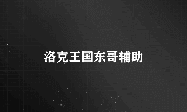 洛克王国东哥辅助