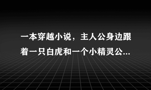 一本穿越小说，主人公身边跟着一只白虎和一个小精灵公主，还有一条龙。主人公被送到异界的目的是寻找神器