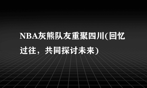 NBA灰熊队友重聚四川(回忆过往，共同探讨未来)