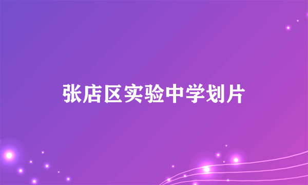 张店区实验中学划片