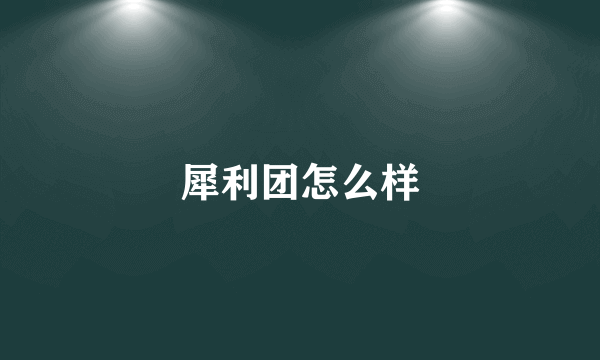 犀利团怎么样