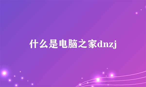 什么是电脑之家dnzj