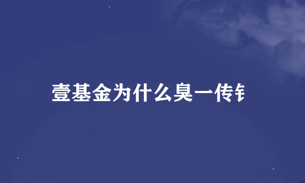 壹基金为什么臭一传钅