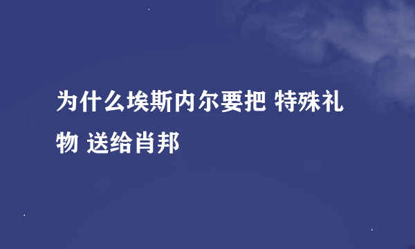 为什么埃斯内尔要把 特殊礼物 送给肖邦