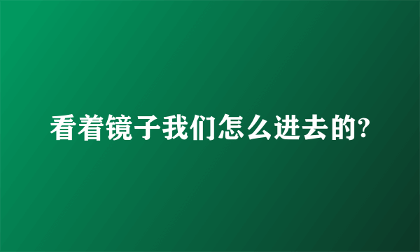 看着镜子我们怎么进去的?