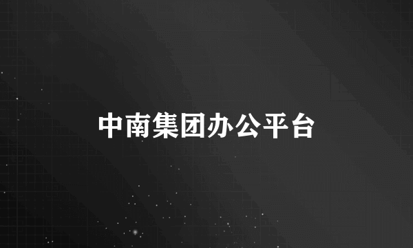 中南集团办公平台
