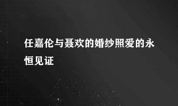 任嘉伦与聂欢的婚纱照爱的永恒见证