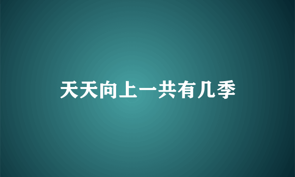 天天向上一共有几季
