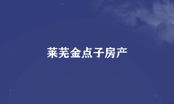 莱芜金点子房产