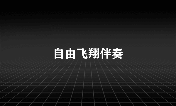 自由飞翔伴奏