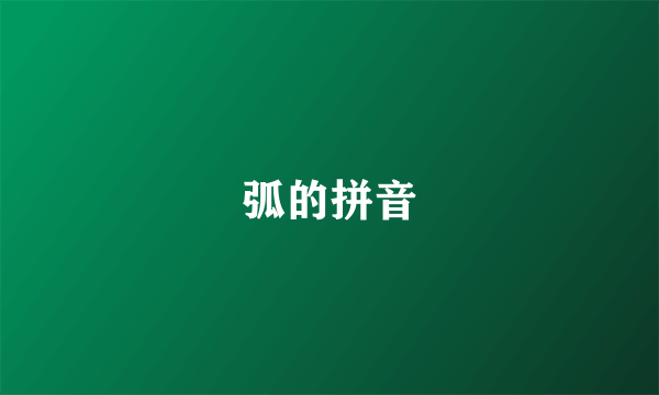 弧的拼音