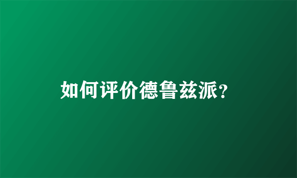 如何评价德鲁兹派？