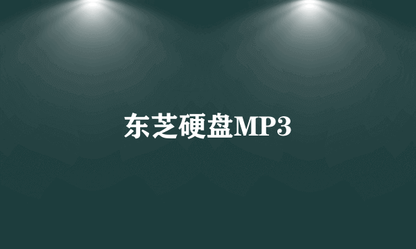 东芝硬盘MP3
