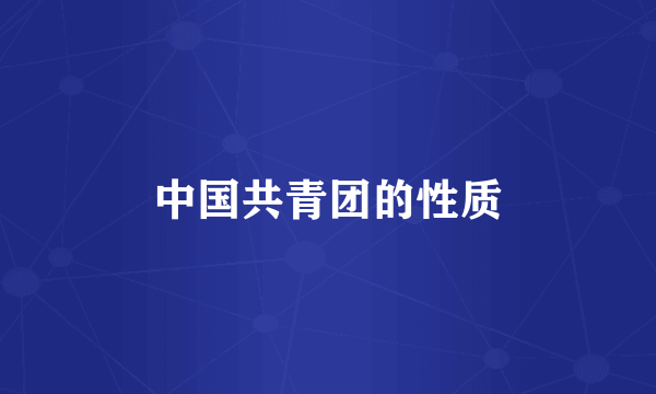 中国共青团的性质