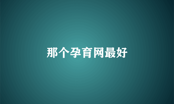 那个孕育网最好