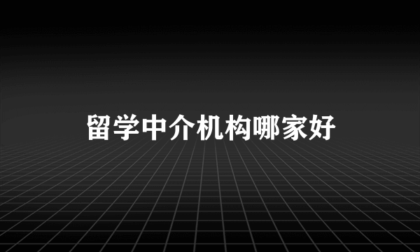 留学中介机构哪家好