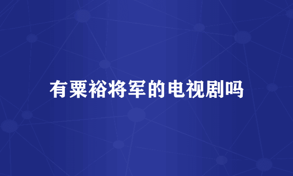 有粟裕将军的电视剧吗