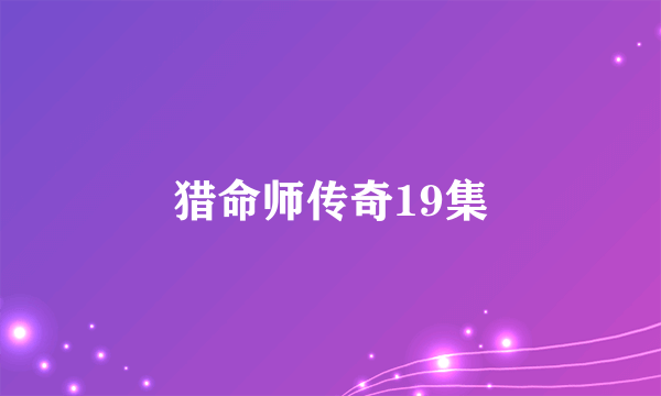 猎命师传奇19集